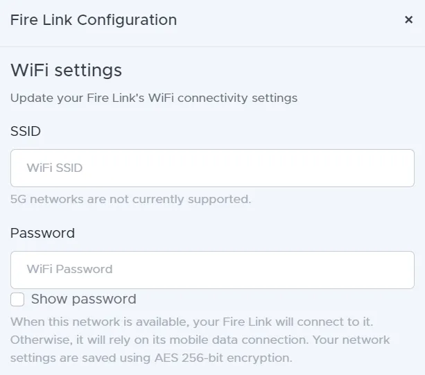 Change WiFi settings